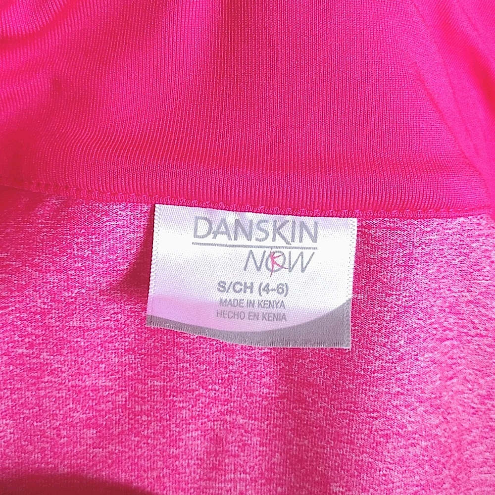 Athletic semi-fitted size small (4-6) long sleeve pink top by Danskin Now - Picture 8 of 9